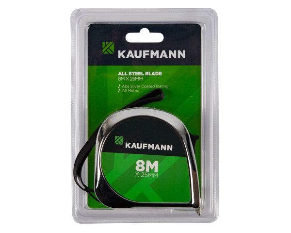 Kaufmann Hardware All Steel Blade Tape Measure - 25mm x 8M