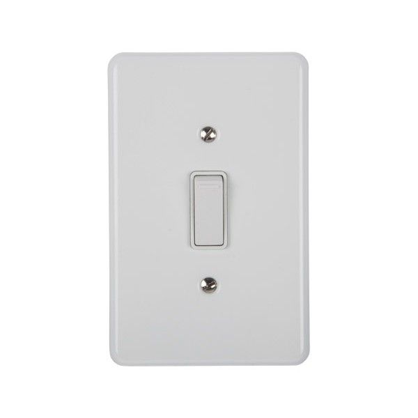 Nexus Steel Light Switch - 1Lever Contractor 5 Pack