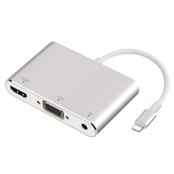 Lightning to HDMI/VGA/Audio Adapter Cable - Sliver