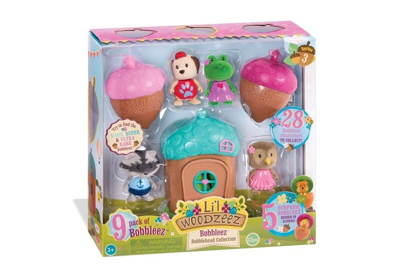 Li'l Woodzeez 9 Pack Of Bobbleez 4 Assorted Series 3