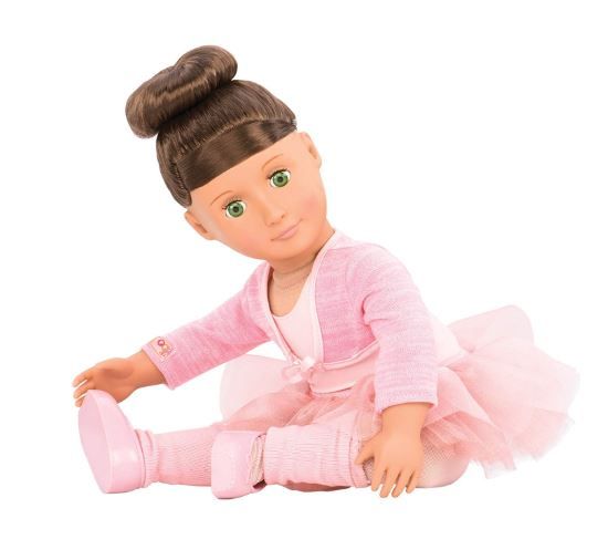 Our Generation Deluxe Doll With Book Sydney Lee 18 Inch Brunette