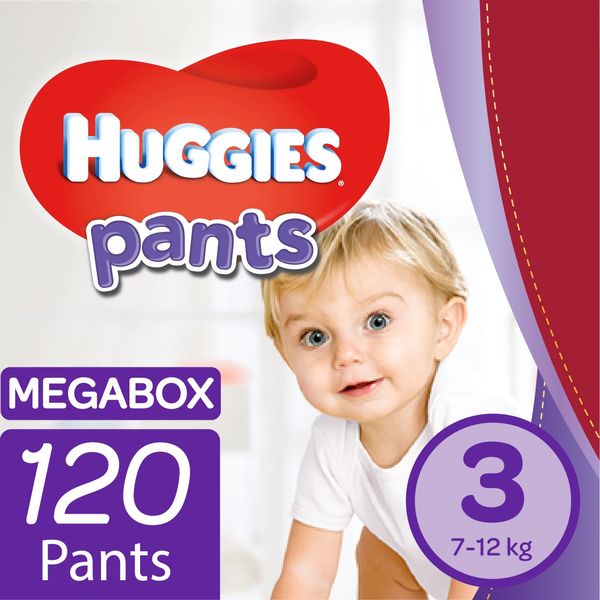 Huggies Pants Nappies Size 3 120s Mega Box
