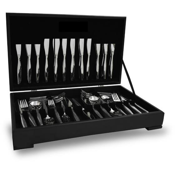 Eetrite Canteen Cutlery Set With Steak Knives &amp; Cake Forks, Newport, 112pc
