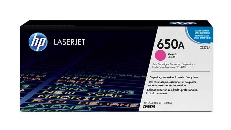 HP 650A Color Laserjet Cp5525 Magenta Print Cartridge.
