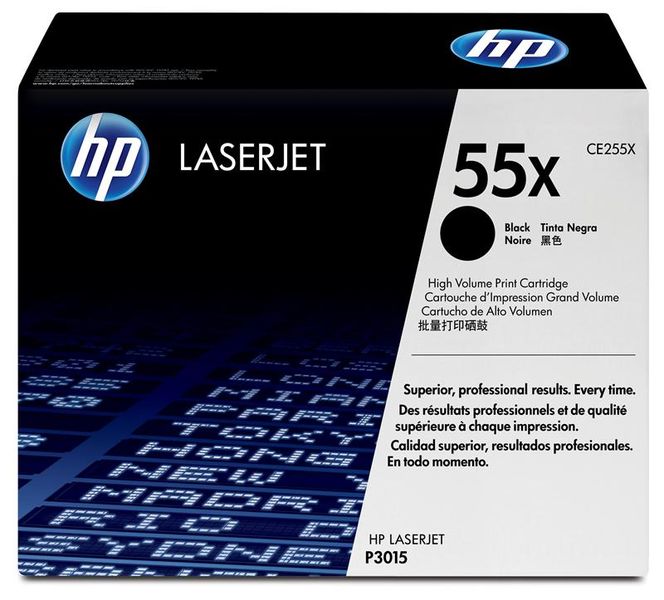 HP 55X Laserjet P3015 Black Print Cartridge.
