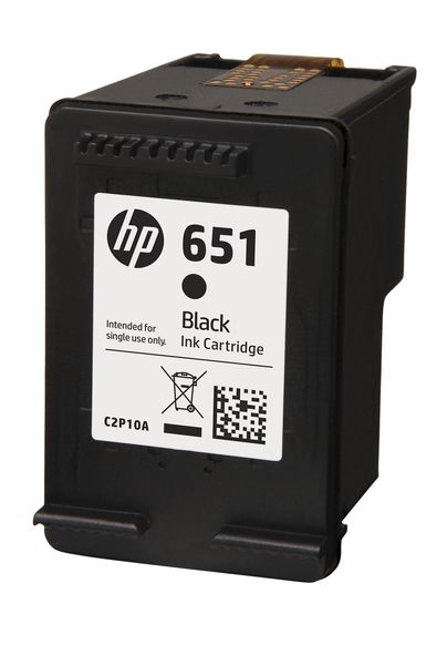 HP 651 Black Ink Cartridge - Ia 5575 / 5645