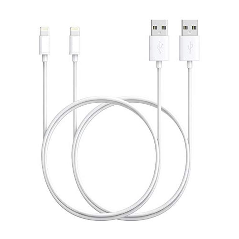 iPhone USB Charging Cable for iPhone 5 & 6 - White (Pack of 2) | Buy Online  in South Africa 