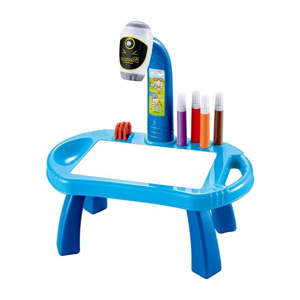 Kids Projector Painting Table Colorful Drawing Board