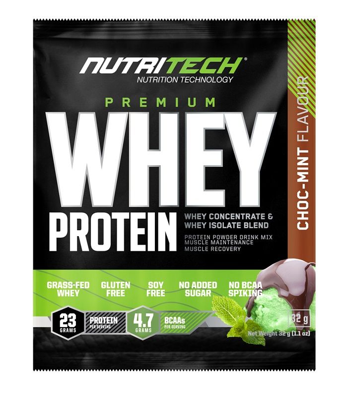 Nutritech Premium Whey Protein Sachets Choc Mint 32g x 15 Buy
