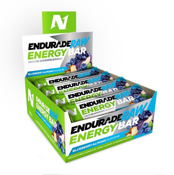Endurade Raw Energy Bar - Blueberry Almond - 45g x 12
