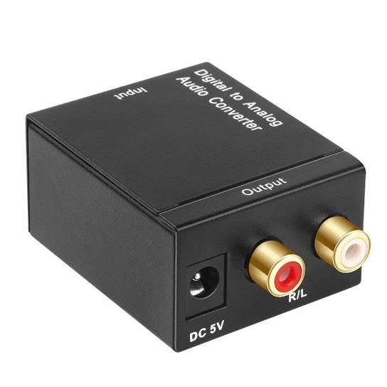 Raz Tech Digital to Analog Converter for HDTV DVD PS4 Xbox - Black