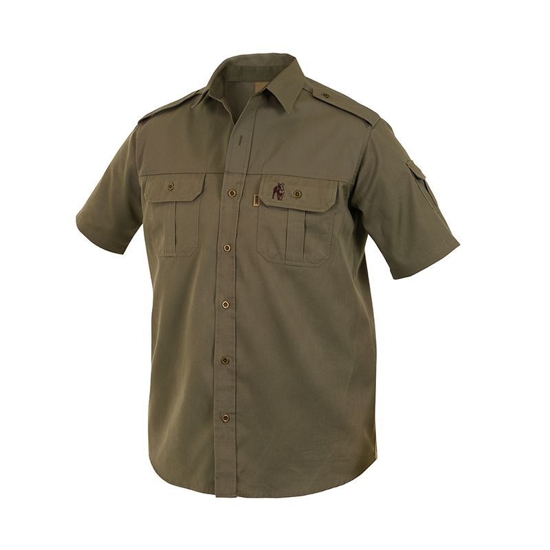 Boerboel Wear Men's S/S Kalahari Shirt Olive | Buy Online in South ...
