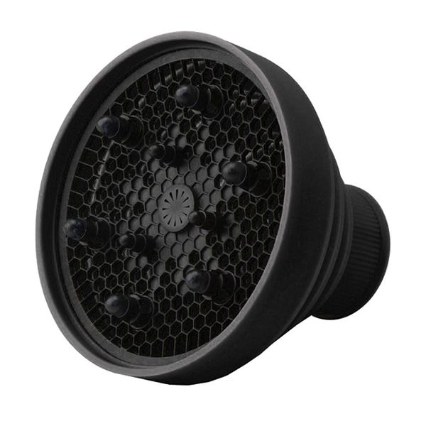 Folding Silicone Diffuser Attachment - Black