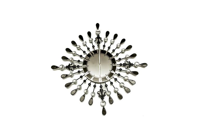 Continental Homeware Diamond Leaf Clock