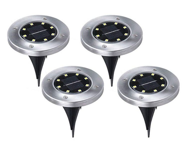 Solar Powered Flat to Ground LED Outdoor Lights