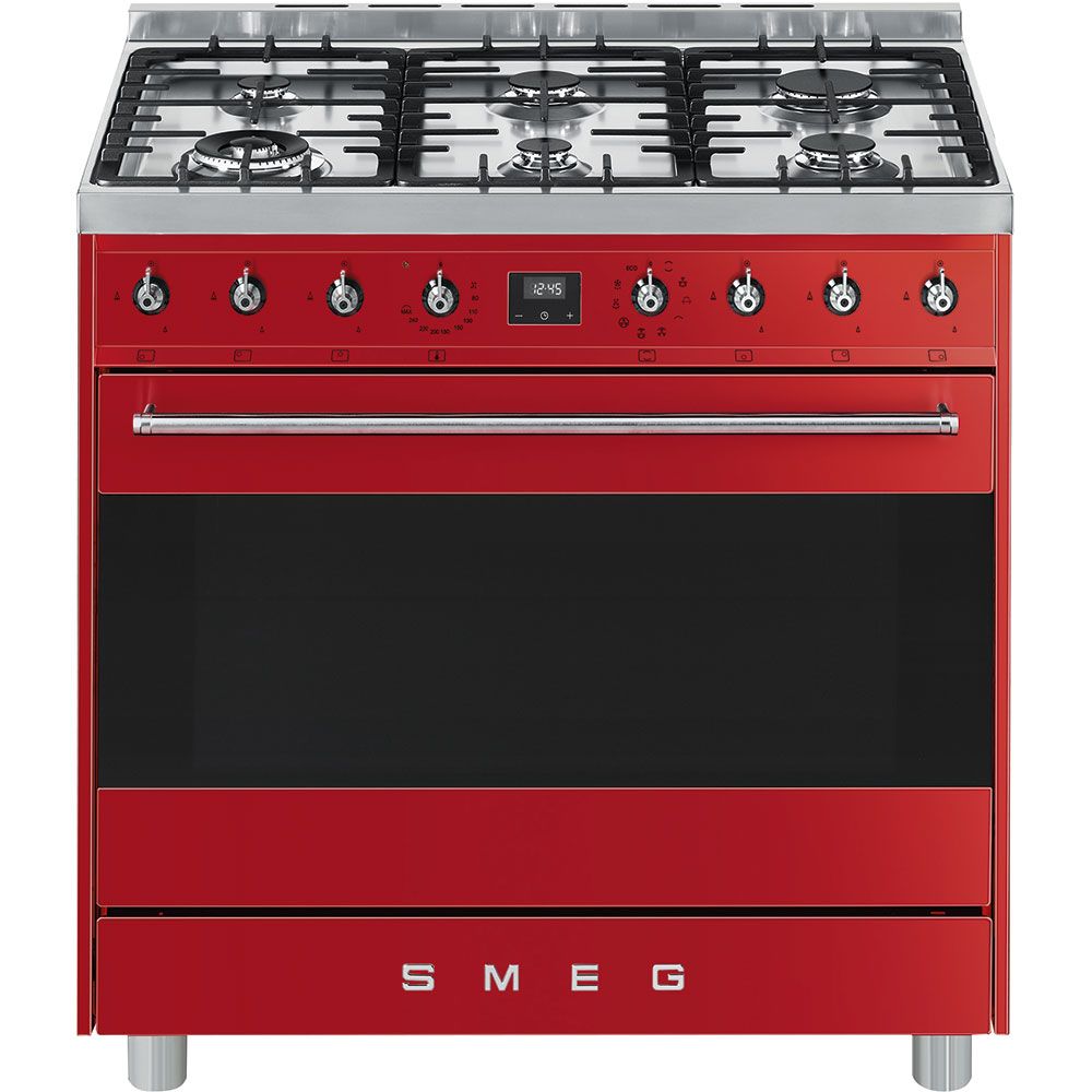 Smeg 90cm Red Symphony Cooker Multifunction Oven - C9MARSSA9