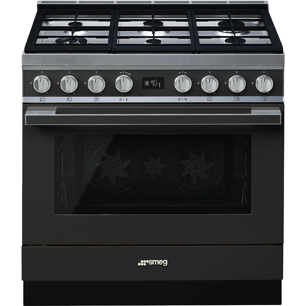 Smeg 90cm Anthracite Portofino Cooker & Multifunction Oven - CPF9GMAN