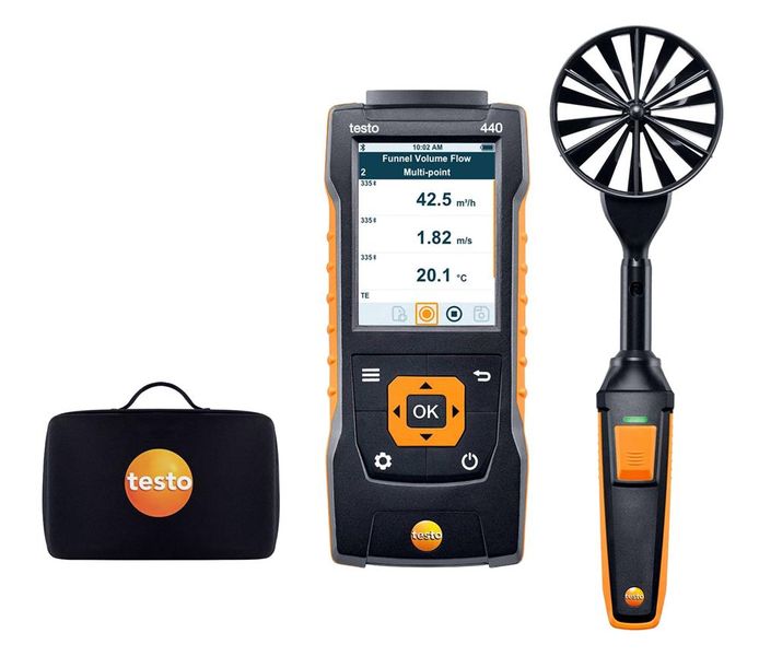 testo 440 - 100mm Vane Kit Multi-Function Flow Rate Instrument