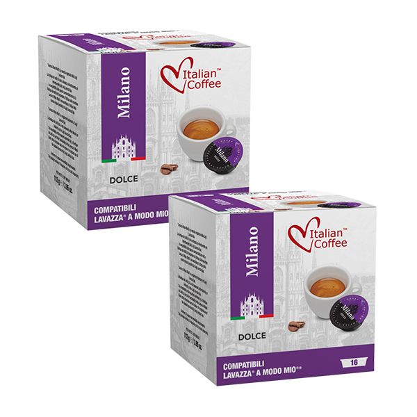 Lavazza A Modo Mio Compatible Milano Roast - 32 Capsules