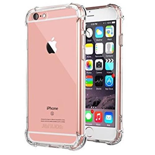 Shockproof TPU Gel Cover Compatible with iPhone 6 and 6S - Clear