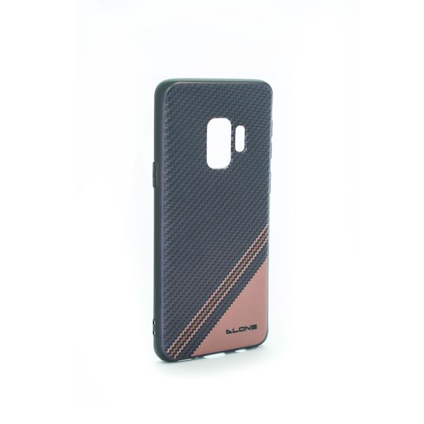 Dlons Navy &amp; Brown Zigzag Design TPU Case for Samsung S9