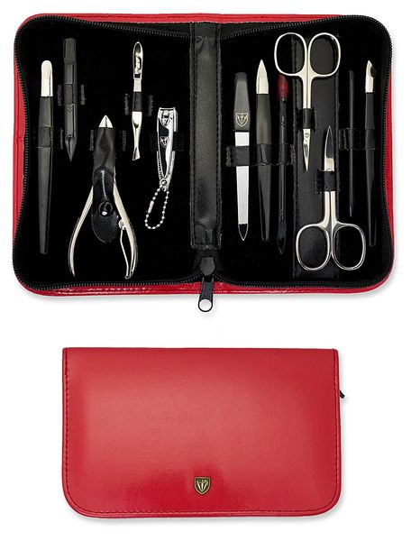 Kellermann 3 Swords Manicure Set Red 5204 PN CUT