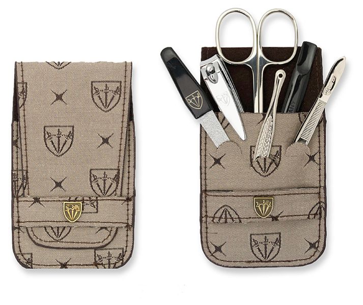 Kellermann 3 Swords Manicure Set Textile Royal 7029 P N