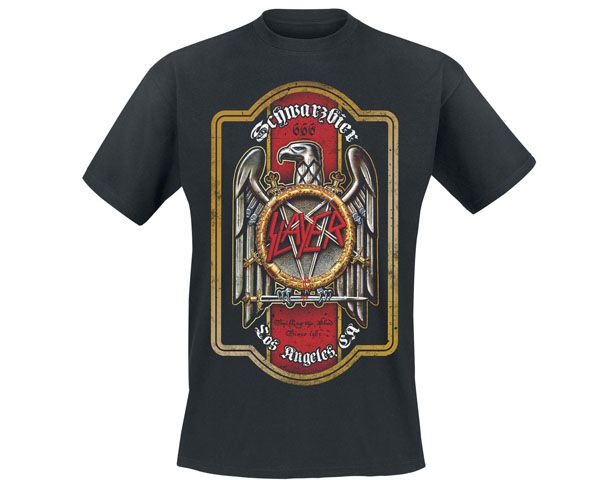 RockTs Mens Slayer Schwarzbier T-Shirt