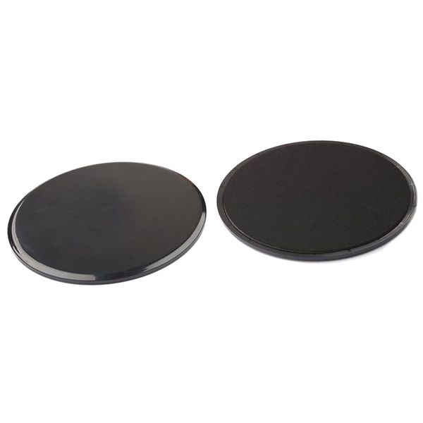 2 Piece Exercise Sliding Gliding Discs Fitness Sliders - Black