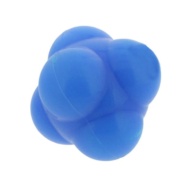 Sports Silicone Hexagonal Reaction Training Ball - Blue