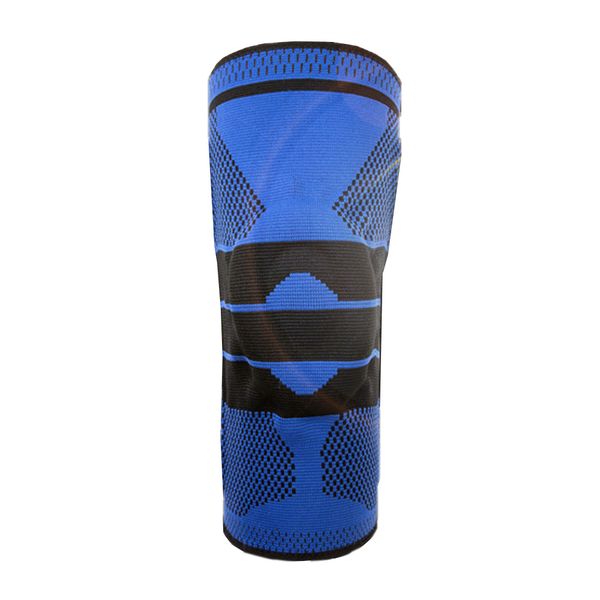 Professional Compression Knee Brace Support - L (Blue)