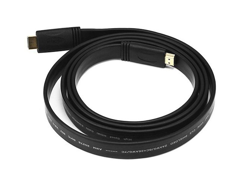TechCollective Flat HDMI Cable M M - 1m
