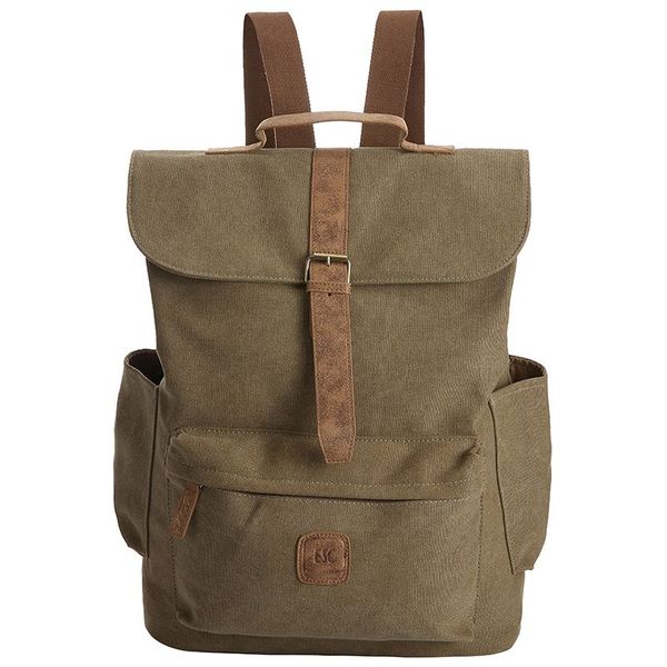 Canvas Backpack - Light Grey