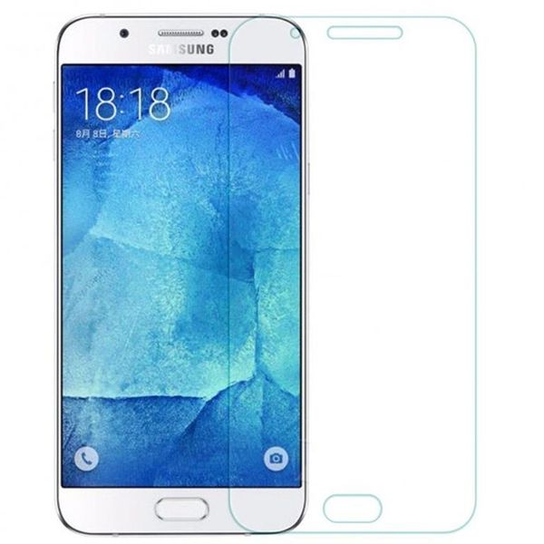 Tempered Glass Screen Protector for Samsung A8 - Pack of 2