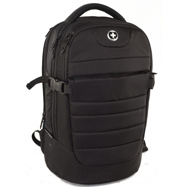 Swiss Digital Widget Black Laptop Backpack