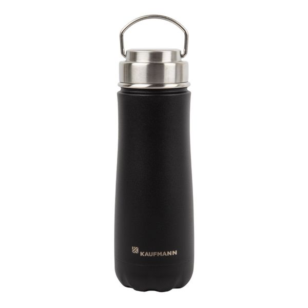 Kaufmann 590ml Traveller Flask - Black