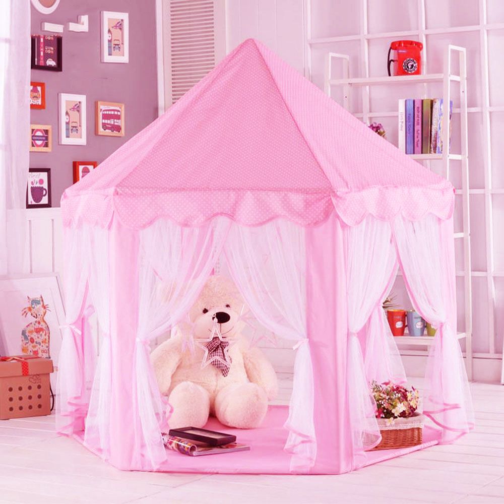 Six Angle Princess Castle Gauze Kids Tent - Pink | Shop Today. Get