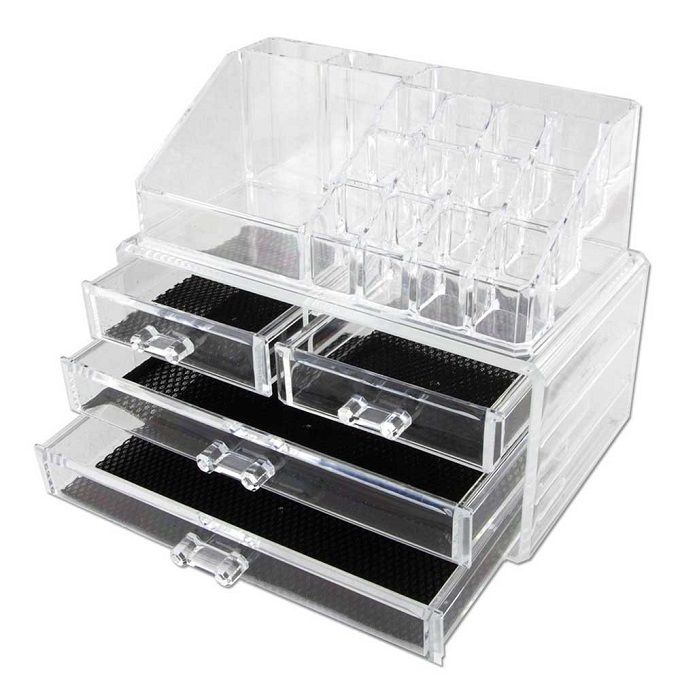 Jewelry and Cosmetic Storage Boxes with 4 Drawer 2 Pieces Set | Shop ...