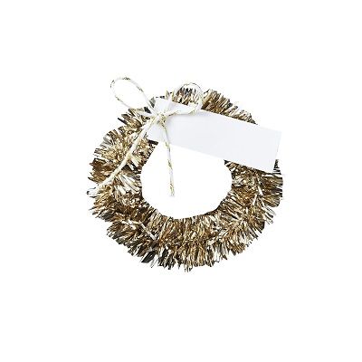 Ginger Ray: Christmas Gold Wreath Place Card