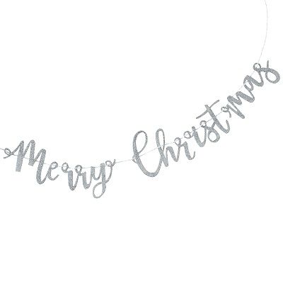Ginger Ray: Christmas Glitter Wooden Merry Christmas Backdrop