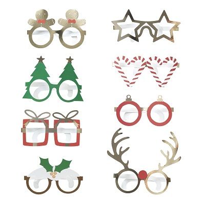 Ginger Ray: Christmas Novelty Fun Glasses