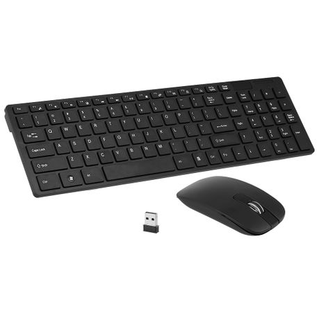 Image result for 2.4G Ultra Slim Portable Wireless Keyboard & Mouse Combo - Black