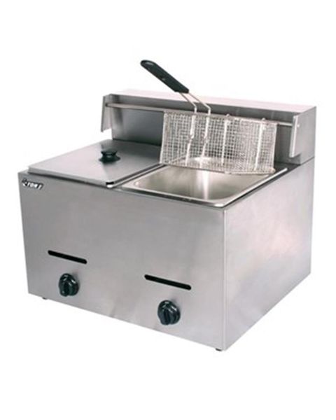 Double Gas Fryer - Stainless Steel