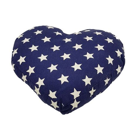 blue heart cushion