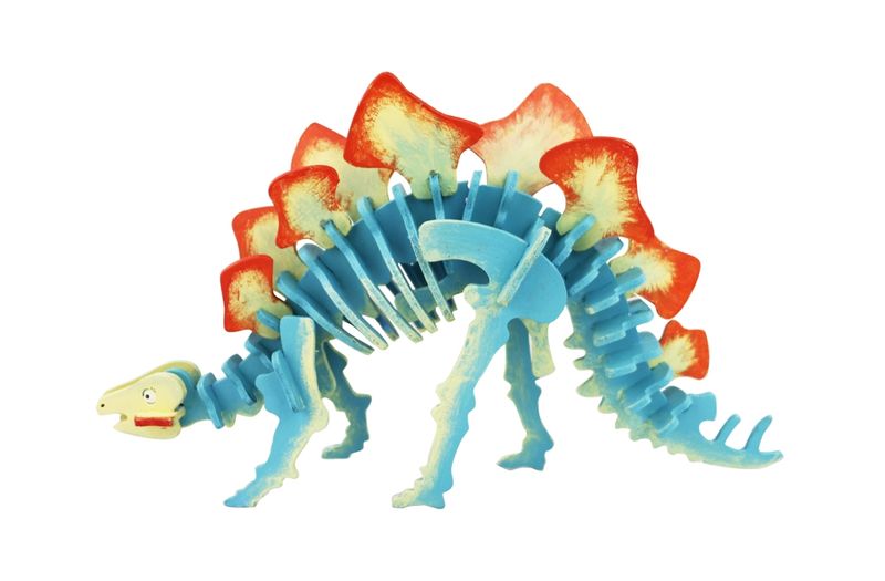 Robotime 3D Wooden Puzzle With Paints - Stegosaurus