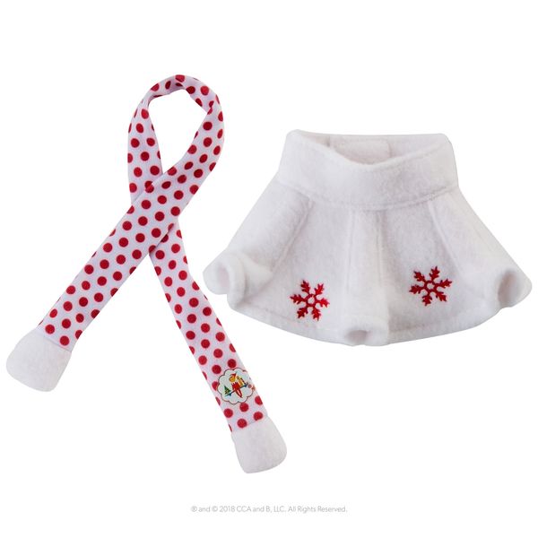 The Elf On The Shelf Claus Couture - Snowflake Skirt &amp; Scarf