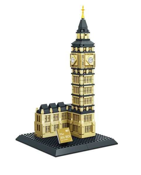 Wange Elizabeth Tower (Big Ben) Of London - 910 Pieces