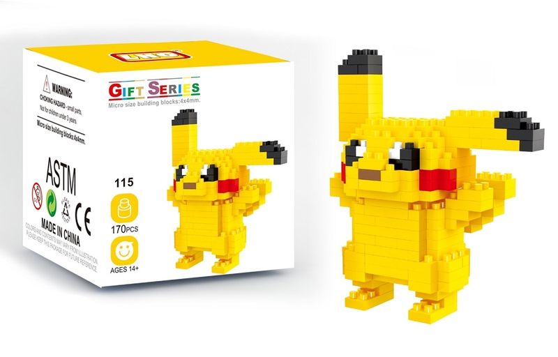 Wisehawk Pikachu Building Set - 170 Pieces