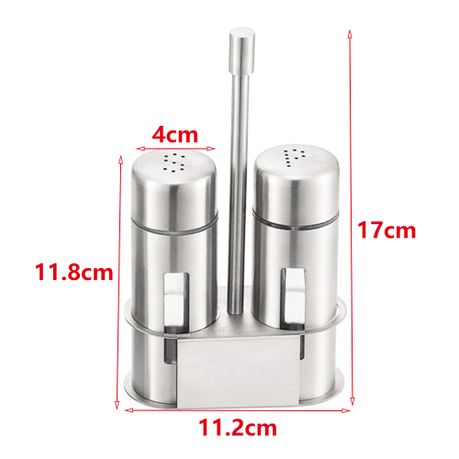 Stainless Steel Salt & Pepper Shaker Set | Shop Today. Get it