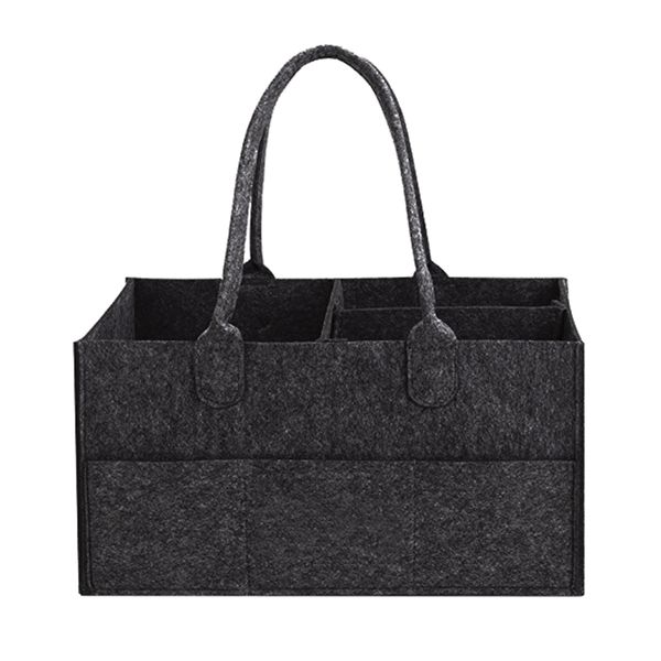 Portable Baby Diaper Caddy Organizer - Dark Grey